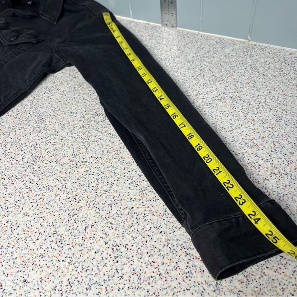 GAP Denim Black Jean Jacket Women’s Size M Classic Stretch Lightweight Coat - Picture 8 of 8